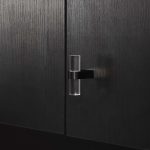 Hesse - Acrylic and Matte Black Brass T-Bar Pull - Architectural Hardware - Acrylic and Matte Black Brass