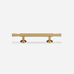 Arezzo - Brushed Brass Handle - Architectural Hardware - Brushed brass