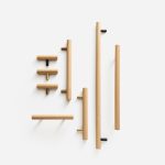 Torgny - Beech Wood and Matte Brass Pull - Architectural Hardware - Matte Brass