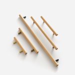 Torgny - Beech Wood and Matte Brass Handle - Architectural Hardware - Matte Brass