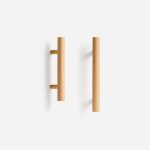 Torgny - Beech Wood and Matte Brass Handle - Architectural Hardware - Matte Brass