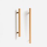 Torgny - Beech Wood and Antique Bronze Brass Handle - Architectural Hardware - Antique Bronze Brass Handle