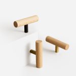 Torgny - Beech Wood and Matte Brass Pull - Architectural Hardware - Matte Brass