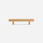 Torgny - Beech Wood and Matte Brass Handle - Architectural Hardware - Matte Brass