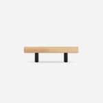 Torgny - Beech Wood and Matte Black  Brass Handle - Architectural Hardware - Matte Black