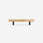 Torgny - Beech Wood and Matte Black  Brass Handle - Architectural Hardware - Matte Black