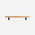 Torgny - Beech Wood and Matte Black  Brass Handle - Architectural Hardware - Matte Black
