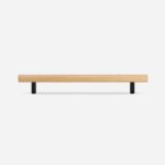 Torgny - Beech Wood and Matte Black  Brass Handle - Architectural Hardware - Matte Black