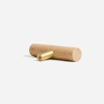 Torgny - Beech Wood and Matte Brass Pull - Architectural Hardware - Matte Brass