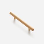Torgny - Beech Wood and Matte Brass Handle - Architectural Hardware - Matte Brass