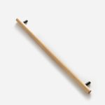 Torgny - Beech Wood and Matte Black  Brass Handle - Architectural Hardware - Matte Black