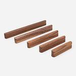 Loch - Walnut Wood Curved Slimline Handle - Cabinet Handles - Walnut Wood Curved Slimline Handle