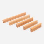 Loch - Beech Wood Curved Slimline Handle - Cabinet Handles - Beech Wood Curved Slimline Handle