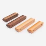Loch - Beech Wood Curved Slimline Handle - Cabinet Handles - Beech Wood Curved Slimline Handle