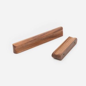 Loch - Walnut Wood Curved Slimline Handle - Cabinet Handles - Walnut Wood Curved Slimline Handle