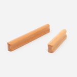 Loch - Beech Wood Curved Slimline Handle - Cabinet Handles - Beech Wood Curved Slimline Handle
