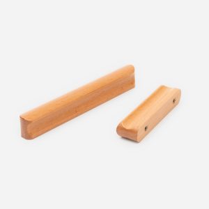 Loch - Beech Wood Curved Slimline Handle - Cabinet Handles - Beech Wood Curved Slimline Handle