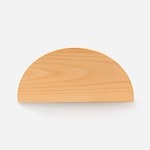 Loch - Beech Wood Half Moon Handle - Architectural Hardware - Beech Wood Half Moon Handle