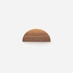 Loch - Walnut Wood Half Moon Handle - Architectural Hardware - Walnut Wood Half Moon Handle