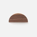 Loch - Walnut Wood Half Moon Handle - Architectural Hardware - Walnut Wood Half Moon Handle