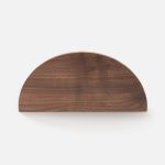 Loch - Walnut Wood Half Moon Handle - Architectural Hardware - Walnut Wood Half Moon Handle