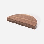 Loch - Walnut Wood Half Moon Handle - Architectural Hardware - Walnut Wood Half Moon Handle