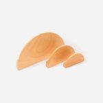 Loch - Beech Wood Half Moon Handle - Architectural Hardware - Beech Wood Half Moon Handle