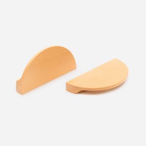 Loch - Beech Wood Half Moon Handle - Architectural Hardware - Beech Wood Half Moon Handle