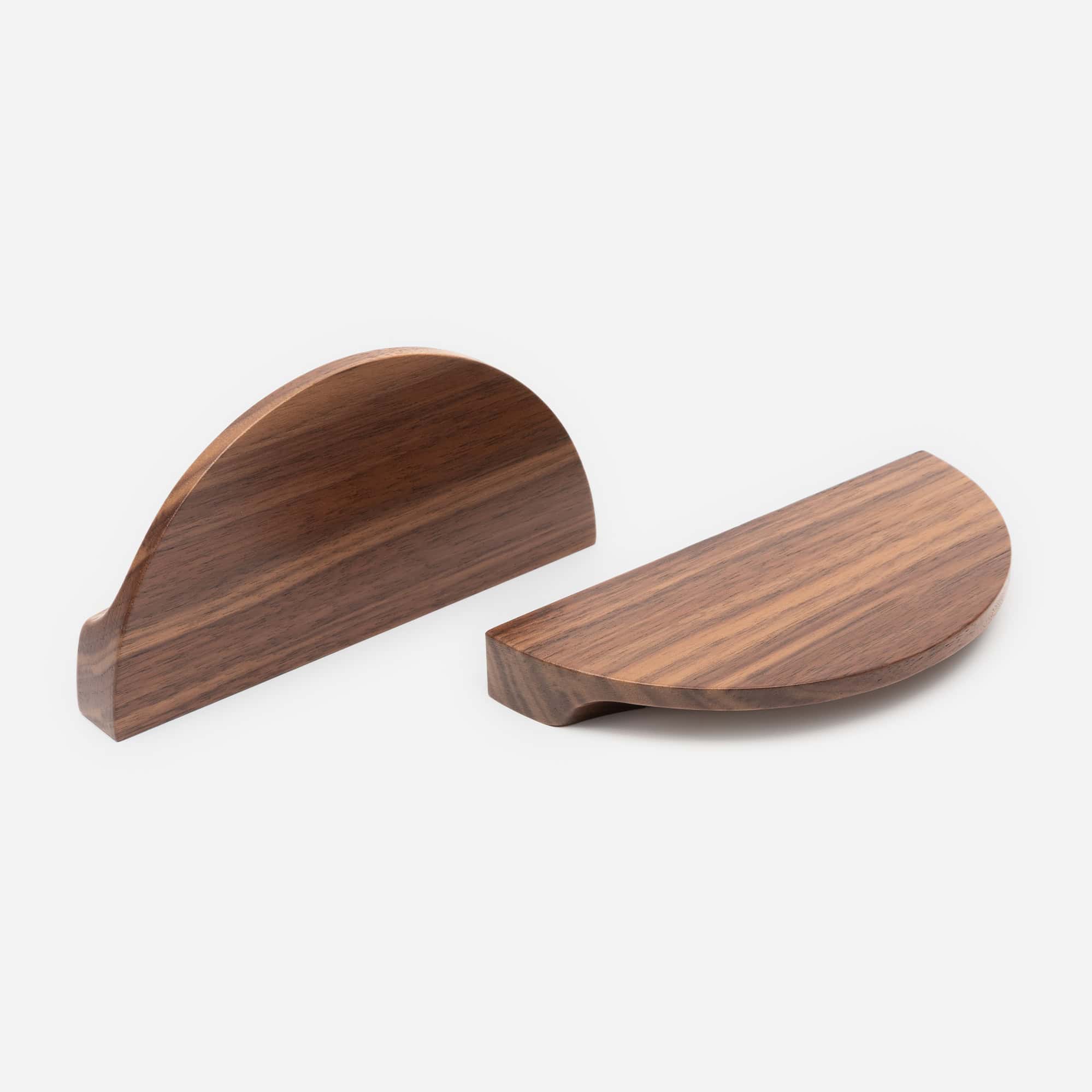 I51A7908.jpg Loch - Walnut Wood Half Moon Handle - Architectural Hardware - Walnut Wood Half Moon Handle