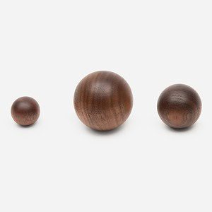 Loch - Walnut Wood Sphere Knob - Architectural Hardware - Walnut Wood Sphere Knob