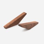 Rubber Wood Wedged Wall Hook - Architectural Hardware - Rubber Wood Wedged Wall Hook