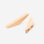 Rubber Wood Wedged Wall Hook - Architectural Hardware - Rubber Wood Wedged Wall Hook