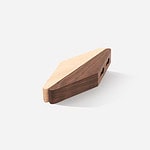 Rubber Wood Wedged Wall Hook - Architectural Hardware - Rubber Wood Wedged Wall Hook