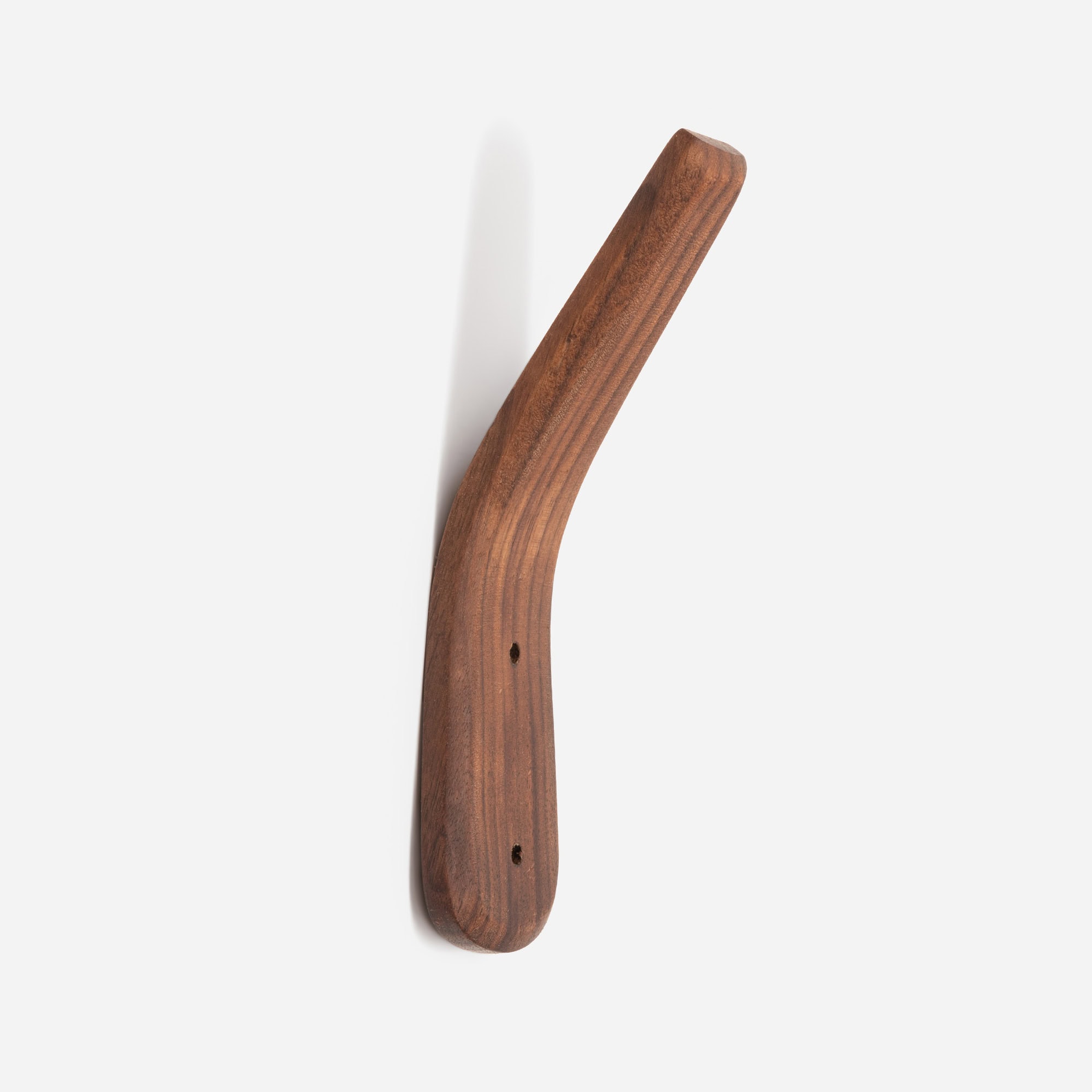 I51A8003 Walnut Wood Bend Hook - Architectural Hardware - Walnut Wood Bend Hook