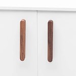 Loch - Walnut Wood Curved Slimline Handle - Cabinet Handles - Walnut Wood Curved Slimline Handle