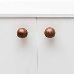 Loch - Walnut Wood Sphere Knob - Architectural Hardware - Walnut Wood Sphere Knob