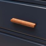 Loch - Walnut Wood Curved Slimline Handle - Cabinet Handles - Walnut Wood Curved Slimline Handle