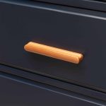 Loch - Beech Wood Curved Slimline Handle - Cabinet Handles - Beech Wood Curved Slimline Handle