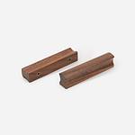Loch - Walnut Wood Sleek Handle - Cabinet Handles - Walnut Wood Sleek Handle