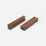 Loch - Walnut Wood Sleek Handle - Cabinet Handles - Walnut Wood Sleek Handle