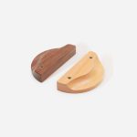 Loch - Beech Wood Half Moon Handle - Architectural Hardware - Beech Wood Half Moon Handle