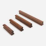 Loch - Walnut Wood Sleek Handle - Cabinet Handles - Walnut Wood Sleek Handle