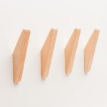 Rubber Wood Wedged Wall Hook - Architectural Hardware - Rubber Wood Wedged Wall Hook