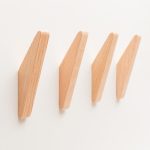 Rubber Wood Wedged Wall Hook - Architectural Hardware - Rubber Wood Wedged Wall Hook
