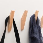 Rubber Wood Wedged Wall Hook - Architectural Hardware - Rubber Wood Wedged Wall Hook