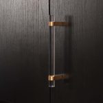 Hesse - Acrylic and Brushed Brass Handle - Architectural Hardware - Acrylic and Brushed Brass Handle