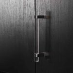 Hesse - Acrylic and Matte Black Brass Handle - Architectural Hardware - Acrylic and Matte Black Brass Handle