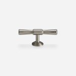 Arezzo - Brushed Silver Nickel Brass Handle - Architectural Hardware - Brushed Silver Nickel