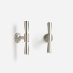 Arezzo - Brushed Silver Nickel Brass Handle - Architectural Hardware - Brushed Silver Nickel