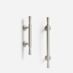 Arezzo - Brushed Silver Nickel Brass Handle - Architectural Hardware - Brushed Silver Nickel